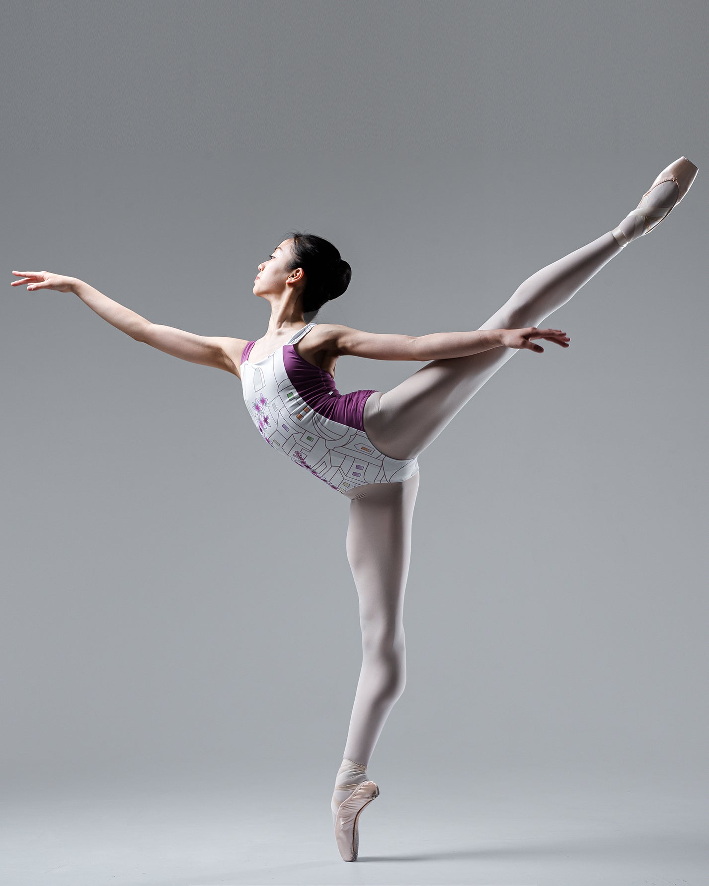 AMORE leotard - Pattern Lycra